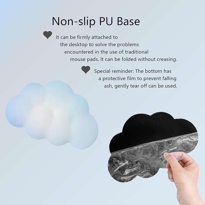 4pcs Blue Cloud