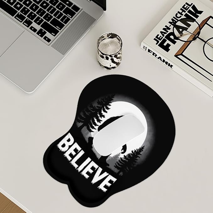 Believe Bigfoot Moon Forest Sasquatch 0