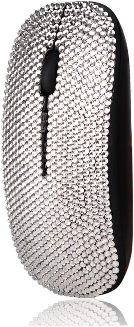 Silver Crystal with Black Mouse
