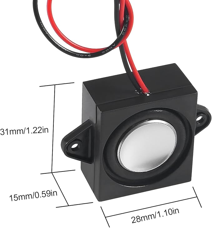 6Pcs 3W 8O Dupont interface(square)