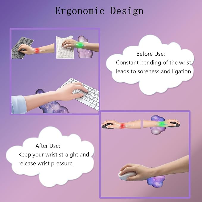 4pcs Purple Galaxy