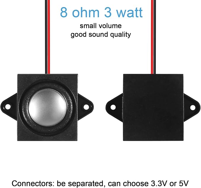 6Pcs 3W 8O Dupont interface(square)