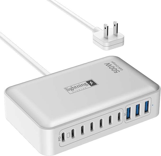 Flat Charger 500W White
