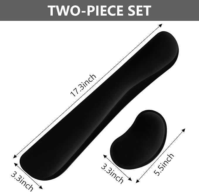 Black - 2 Wrist Rests