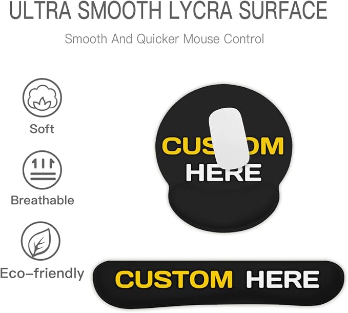 Wrist Support Mouse Pad + Keyboard Pad