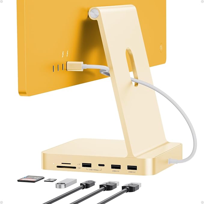 imac usb c hub-yellow