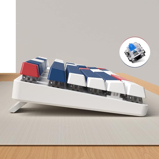Blue Switch Blue/White/Red Combo Color