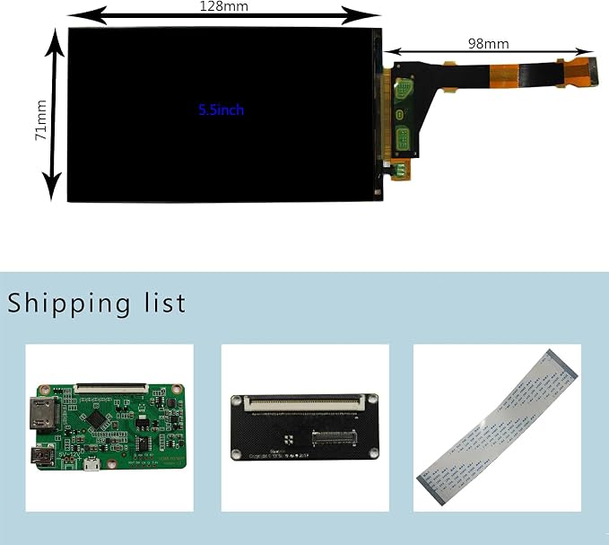 LS055R1SX04 with VS-CXMIPI-V1 LCD Borad