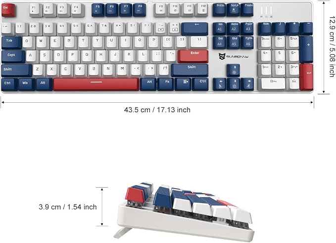 Blue Switch Blue/White/Red Combo Color