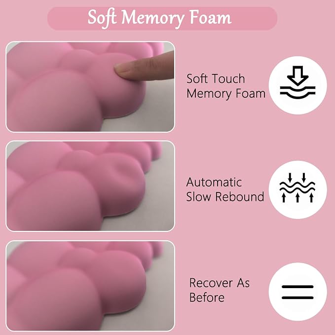 4pcs Pink Cloud