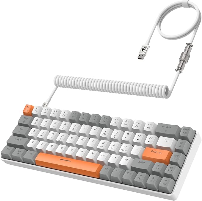 Gray White Orange