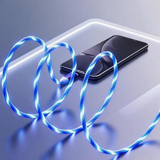USB C TO C Lighted Up Blue