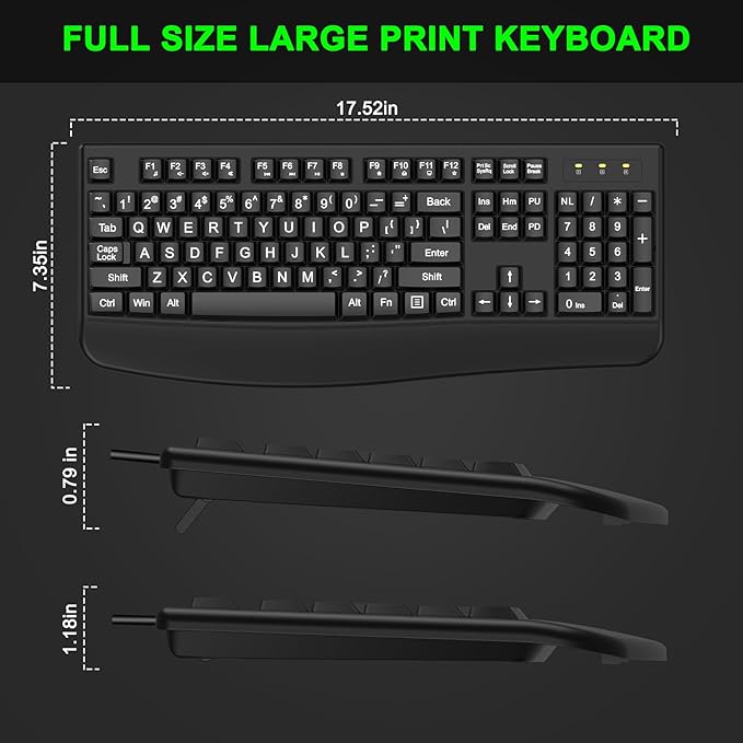 Large Print Black