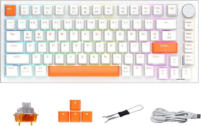 White to Orange Gradient