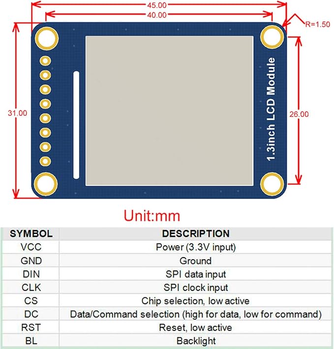 1.3inch IPS LCD Module