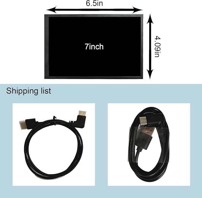 7'' LCD Black