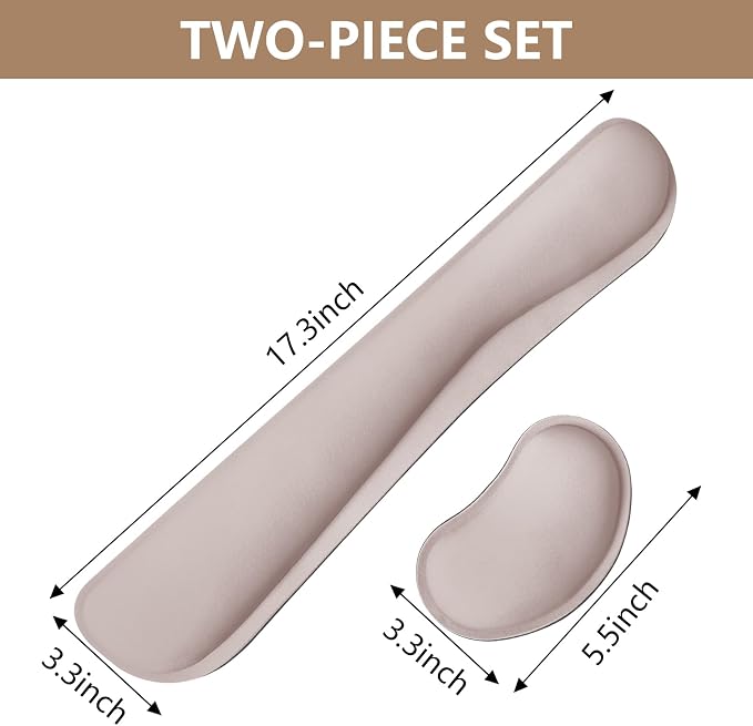 Cream Pink - 2 Wrist Rests