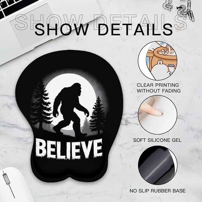 Believe Bigfoot Moon Forest Sasquatch 0