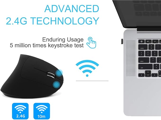 Ergonomic Mouse-Rechargeable