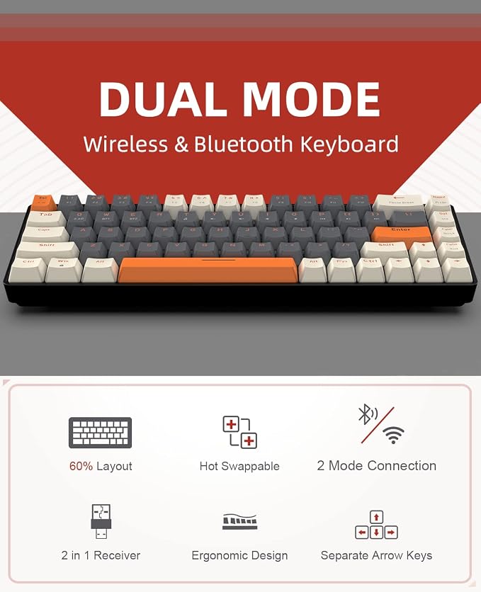 Grey & Orange/Red Switch
