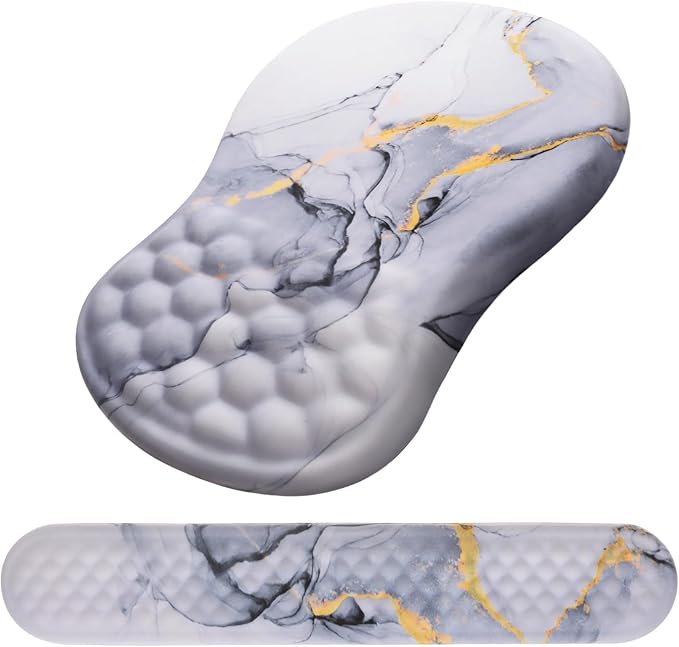 White Gold Gray Marble