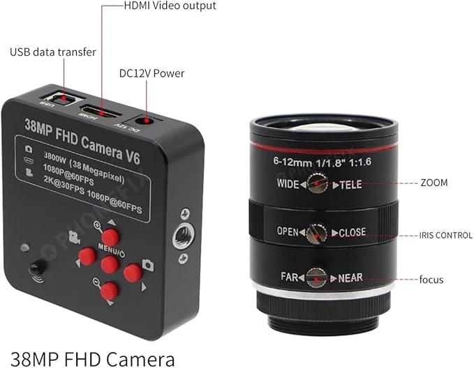 Camera 6-12mm Lens