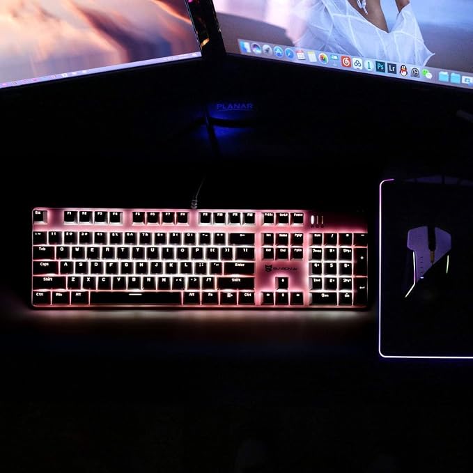 Brown Switch Pink & White Color