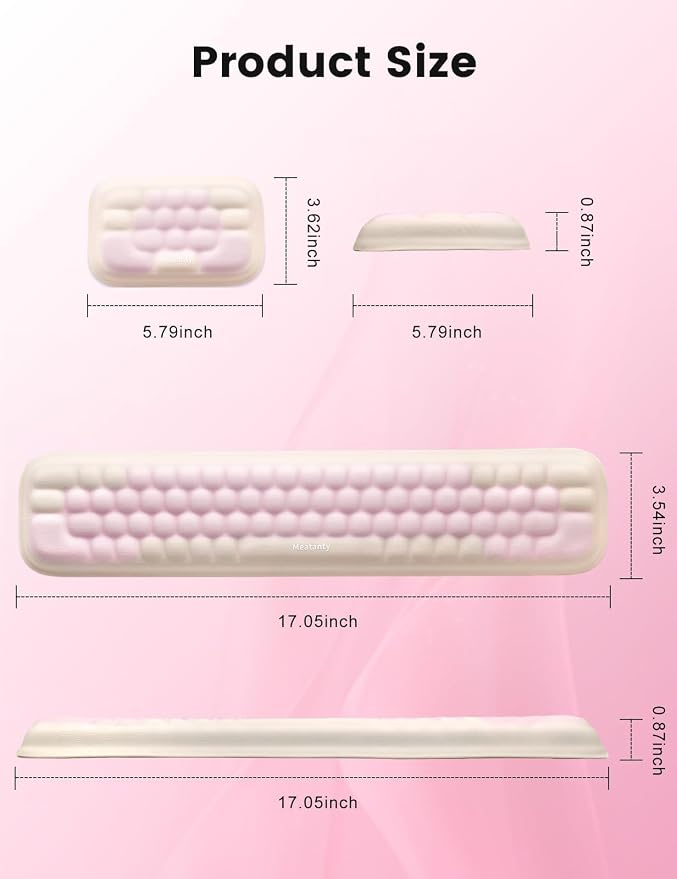 Pastel Pink and Cream White