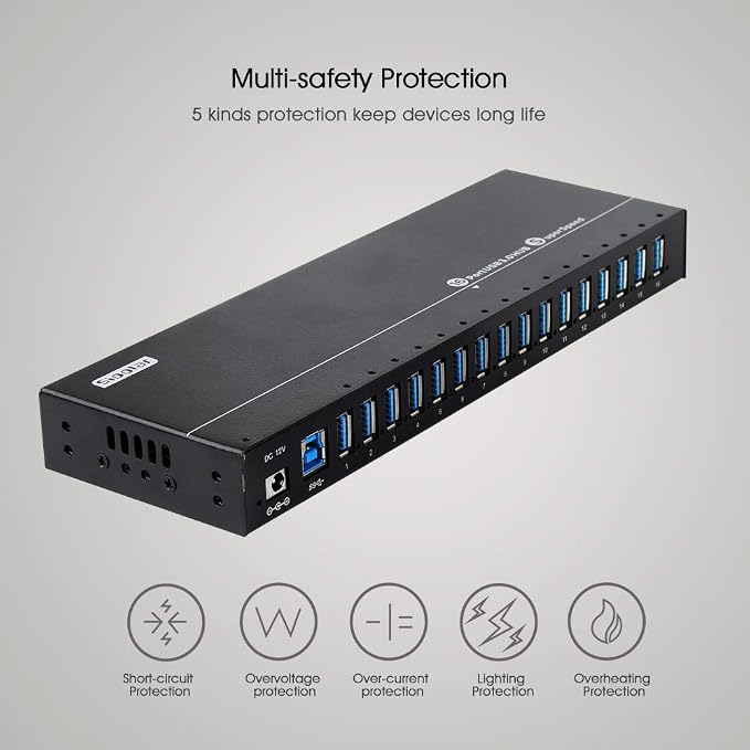 16 port usb3.0 120W