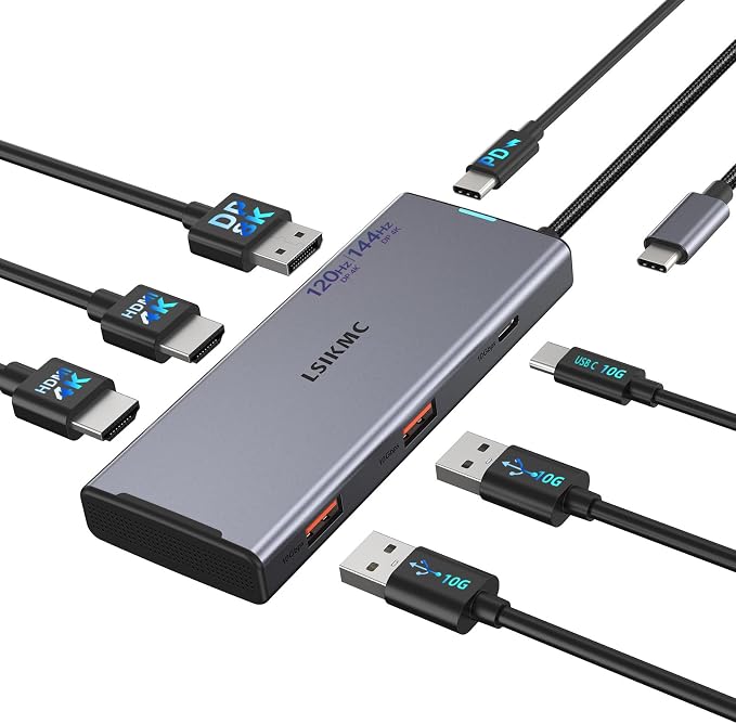 Grey 2 HDMI + 1 DisplayPort