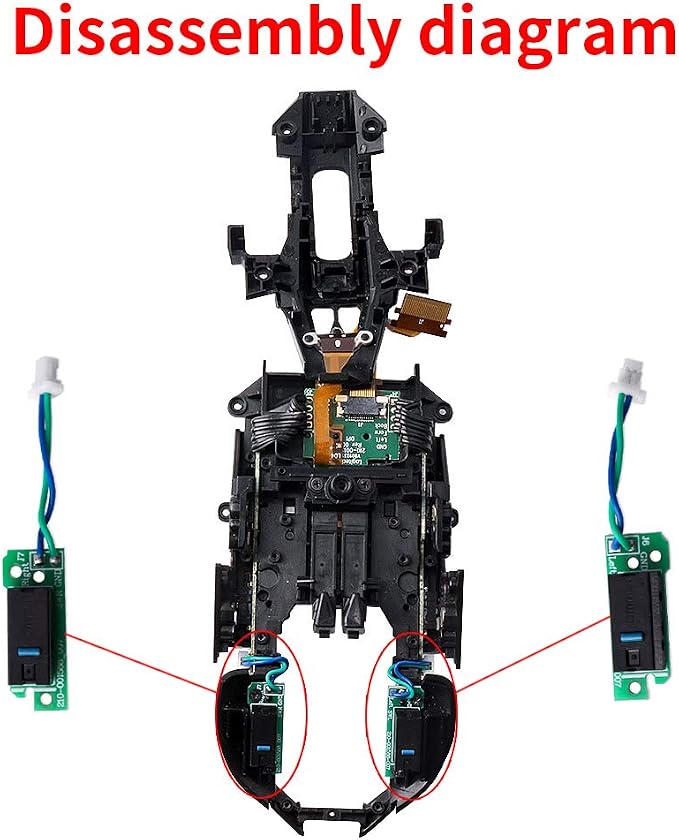 Button Board with D2FC-F-7N（50M）Micro Switch for G900 G903 mouse