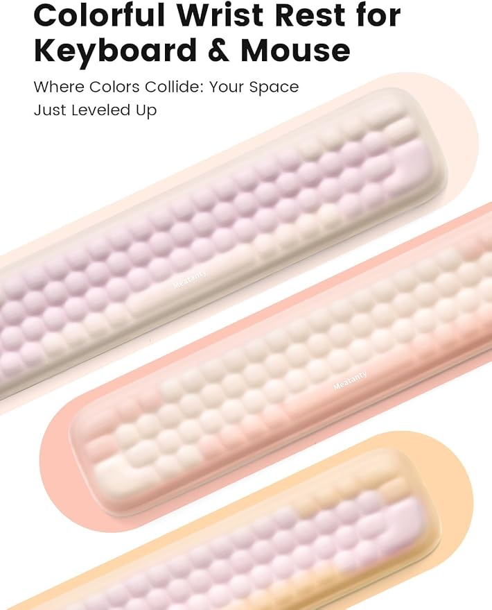 Pastel Pink and Cream White