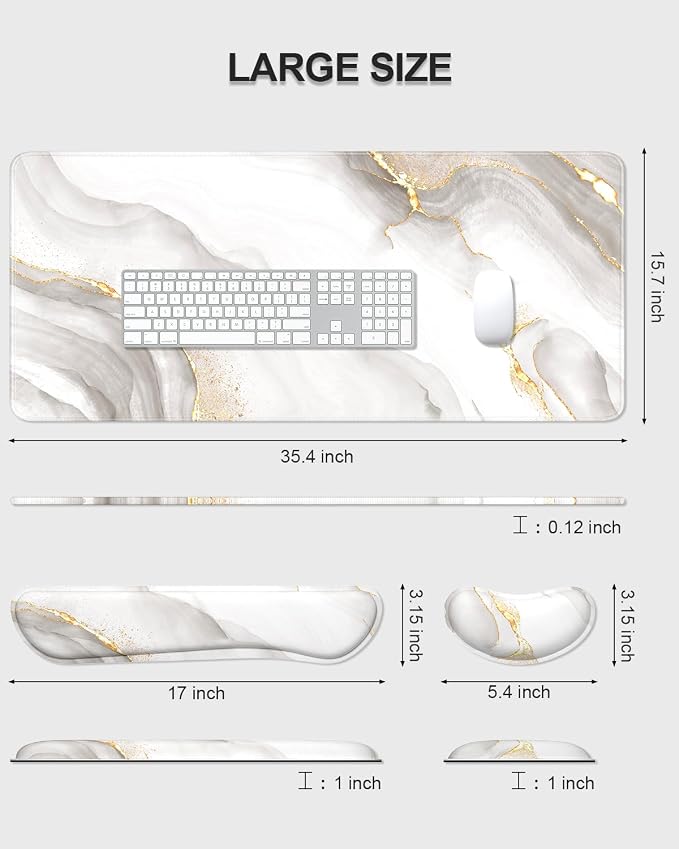White Gold Gray Marble