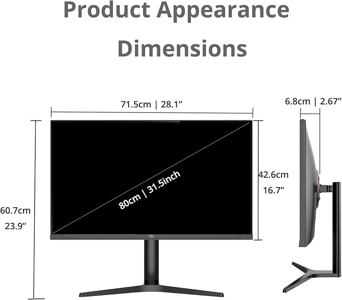 Touch screen with standard base bracket