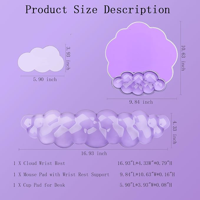 3pcs Gel Purple