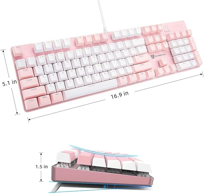 Brown Switch Pink & White Color