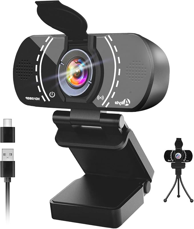 1080P Webcam USB A to C