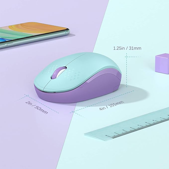 Mint Green and Purple