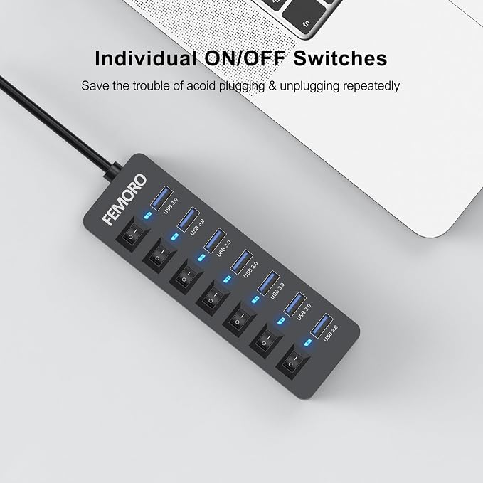 7 USB 3.0 +1 Charging