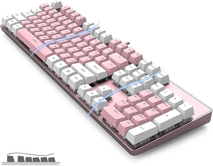 Blue Switch Pink & White