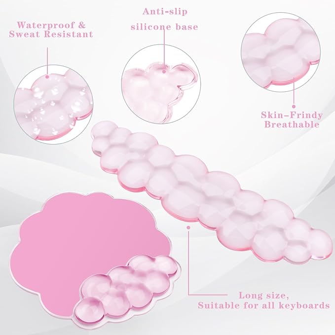 Clear Cloud Pink Set