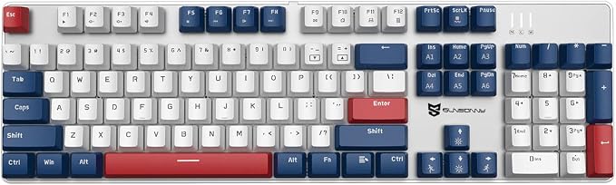 Blue Switch Blue/White/Red Combo Color