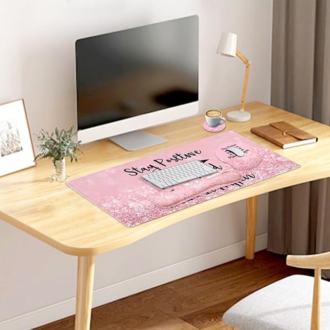 4 Pcs Pink Stay Positive