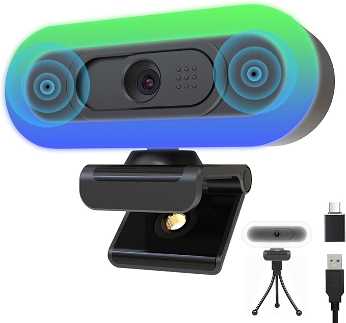 2k webcam with light
