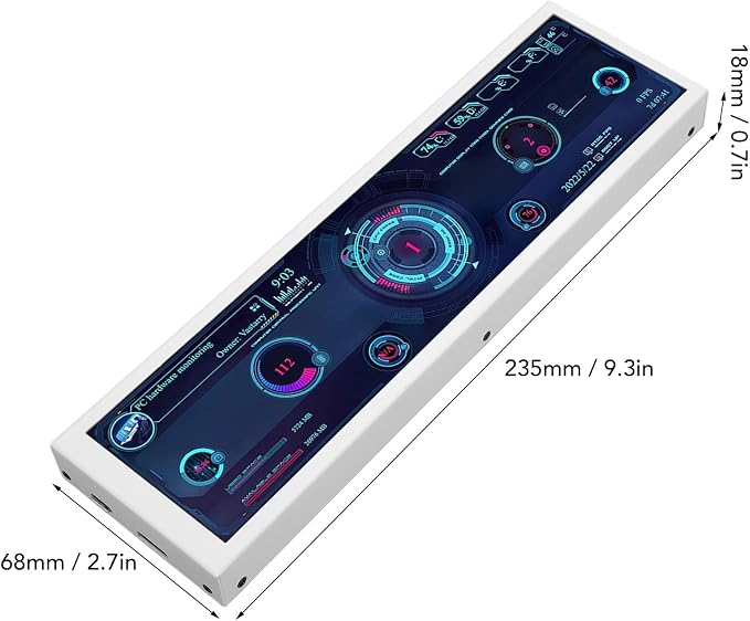 8.8 inch White