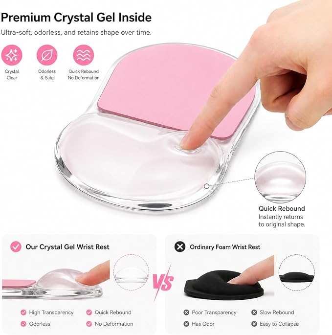 Clear and Pink