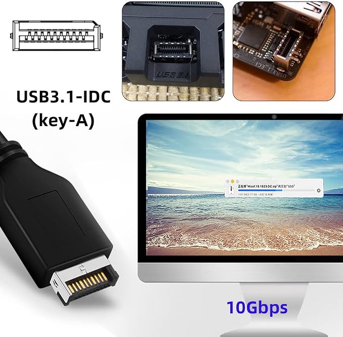 USB3.0-20Pin to Type-E Header