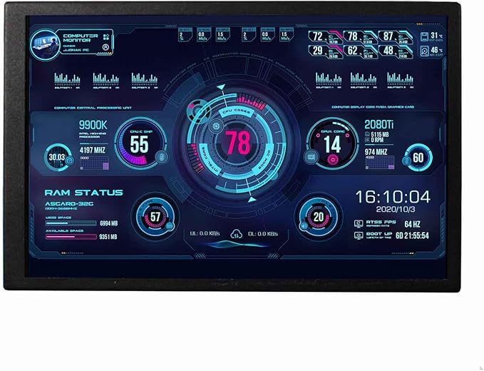 8'' LCD Black