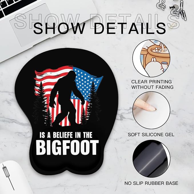 Believe in the Bigfoot America Flag Sasquatch 0
