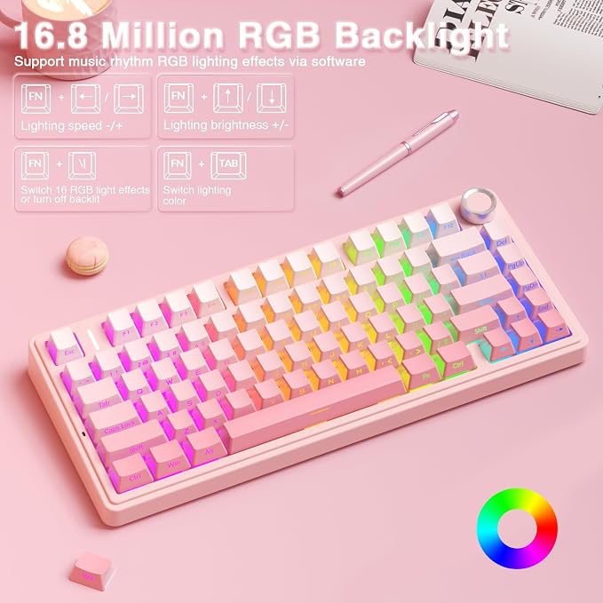 F75Pro Pink-Silent Version